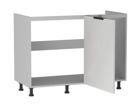 Стол под мойку угловой СМУ-120, Ватель (1100*554*820) Экокожа Белый, 23915