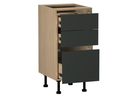 Стол с ящиками СЯ-40, Женева (400*520*870) Дуб Палермо/Зеленый матовый, 21919