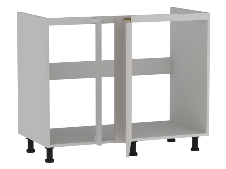 Стол под мойку угловой СМУ-110, Монза (1000*554*820) Экокожа Бежевый, 23114