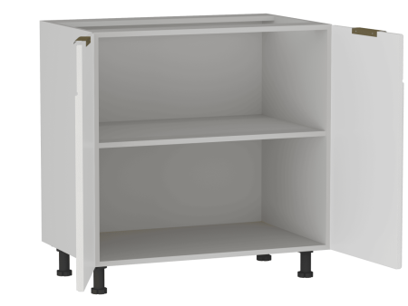 Стол 2-х дверный С-80, Берта (800*528*820) Экокожа Белый, 25309