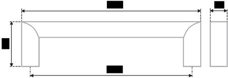 Мебельная ручка, RS052BSN.4/128