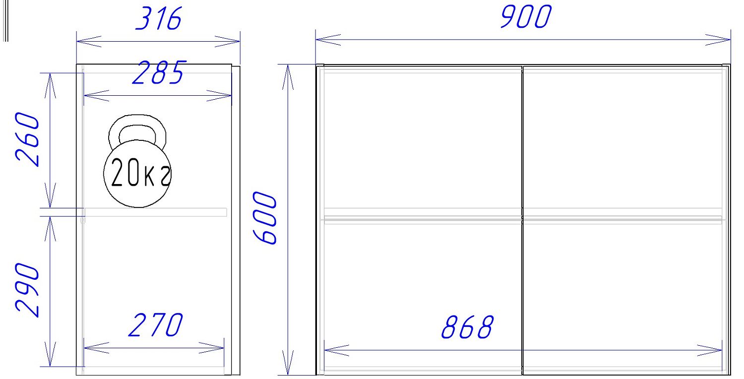 Шкаф ШГ-90к, Женева (900*316*600) Дуб Палермо, 21942