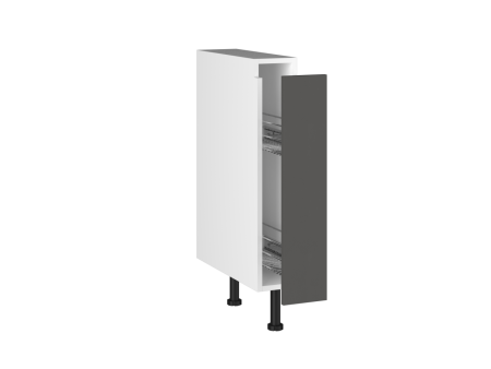 Стол, бутылочница СБ-15, Виста (150*523*870) Экокожа Серый, 26607