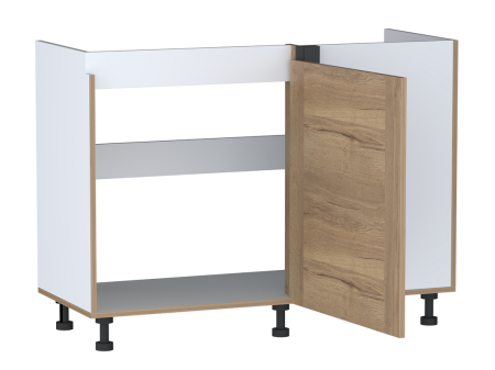 Стол под мойку угловой СМУ-120 левый, Сити (1100*470*820) Дуб Галифакс натуральный, 20842