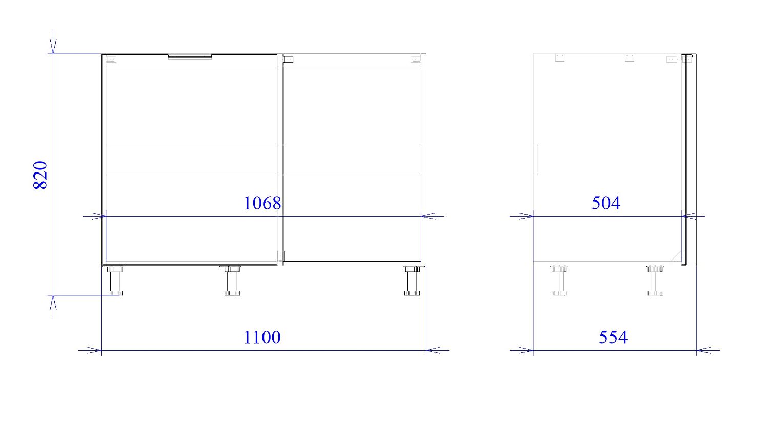 Стол под мойку угловой СМУ-120, Монза (1100*554*820) Экокожа Бежевый, 23115