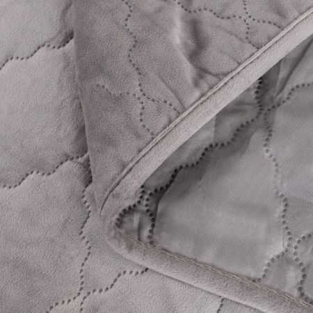 Комплект Деметра  покрывало с наволочкой (50х70) (стоун) (160*220) Серый, Пок-5303Ст-160х220