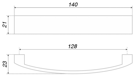 Мебельная ручка, RS191BN.4/128
