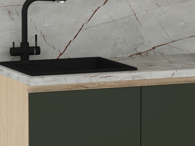 Кухня "Женева" (возможный вариант комплектации 3.2)