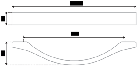 Мебельная ручка, RS176CP.4/160