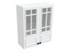 Шкаф со стеклом ШСТ-80, Бьянка (800*320*960) Белый, 21133