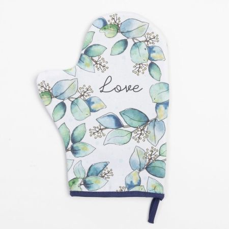 Варежка-прихватка "Flower mood"  (20*28) Голубой,Зеленый, 7011770