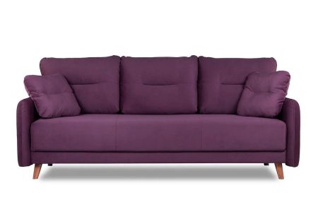 Диван FOLDE  с подушками (Велюр Priority 835) (2200*960*930) Винный, 415998
