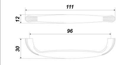 Мебельная ручка, RS198GC.4/96