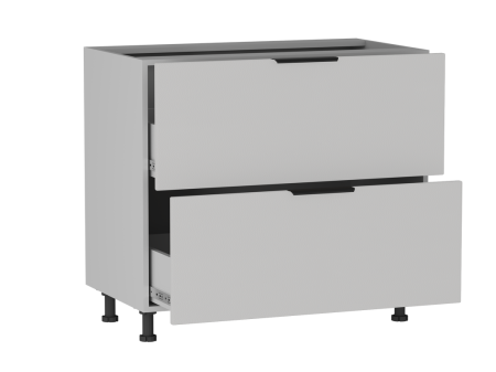 Стол с ящиками СЯ-2-90, Ватель (900*523*820) Экокожа Белый, 23924