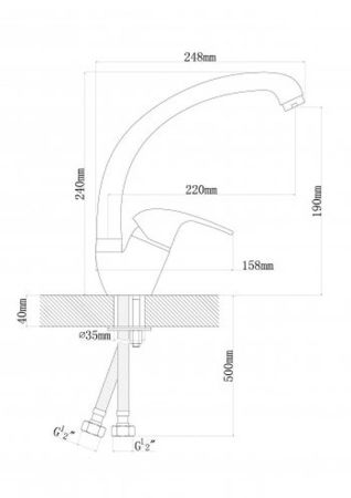 Смеситель РОНДО, DR.Gans Терра, 2128107