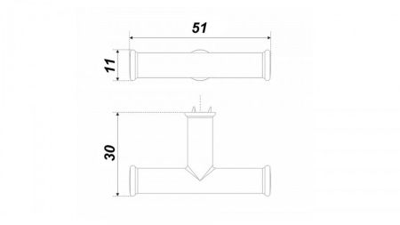 Мебельная ручка TESLA, RC503AC.1