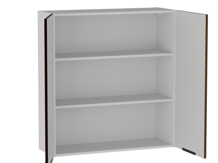 Шкаф 960 2-х дверный ШГ-90, Ватель (900*316*960) Дуб рейка шоколад, 23364