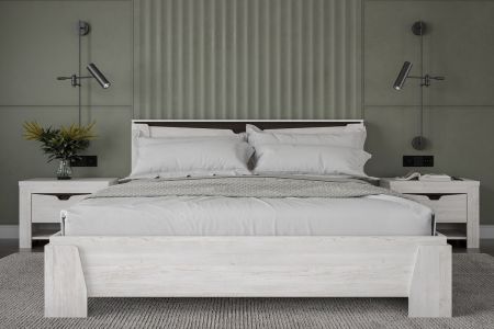 Кровать Люкс 1800 Prime, Гарда (1874*2142*876) Дуб Винтерберг, 12407