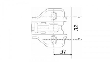 Планка простая для петель, H3010