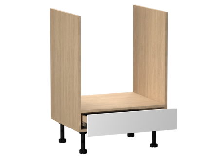 Стол под духовой шкаф СД-60, Женева (600*520*870) Дуб Палермо/Белый матовый, 22409