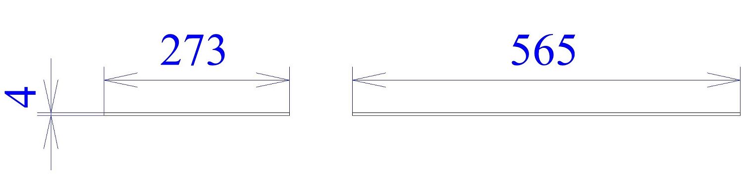 Дополнительная полка стекло для Ш-60, Корпус кухни (565*270*4), 21319