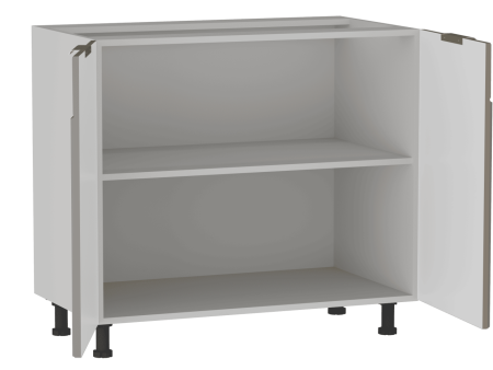 Стол 2-х дверный С-90, Берта (900*528*820) Мокко, 25110