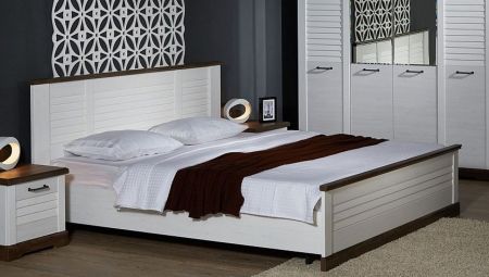 Кровать 1600, Кантри (1880*2095*1008) Сосна Андрерсен/Орех Риббек темный, 11404