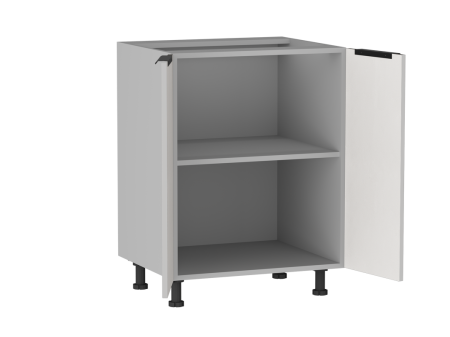 Стол 2-х дверный С-60, Ватель (600*523*820) Экокожа Белый, 23906