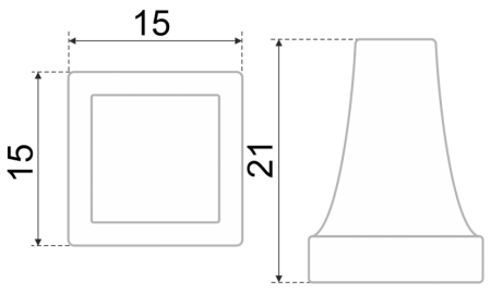 Мебельная ручка CRYSTAL, RC425CP/CrT.4