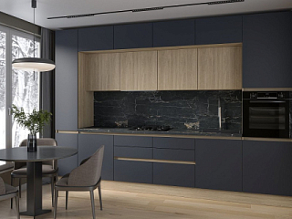 Кухня Женева Синий матовый