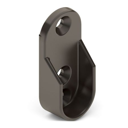 Штангодержатель для овальной штанги Бронза матовая, AA0034.VP000.BZMPC.CD