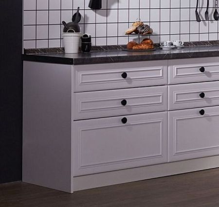 Заглушка нижняя ЗН , Бьянка (566*16*820) Белый, 21103