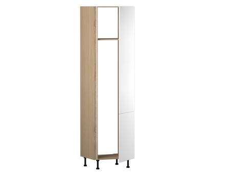 Пенал ПХ, Женева (642*586*2456) Дуб Палермо/Белый матовый, 22437