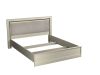 Кровать 1600 с мягкой вставкой изголовья, Сиена (1890*2110*1100), Береза бежевая