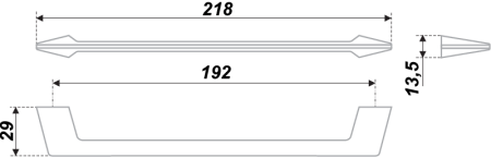 Мебельная ручка, RS180SC.4/192