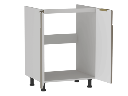 Стол под мойку СМ-60 2-х дверный, Берта (600*525*820) Мокко, 25115