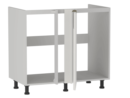 Стол под мойку угловой СМУ-100, Берта (900*554*820) Экокожа Белый, 25318