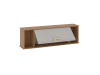 Шкаф навесной, Палермо (1192*260*360) Дуб Каселла коричневый/Экокожа Мокко, 32308