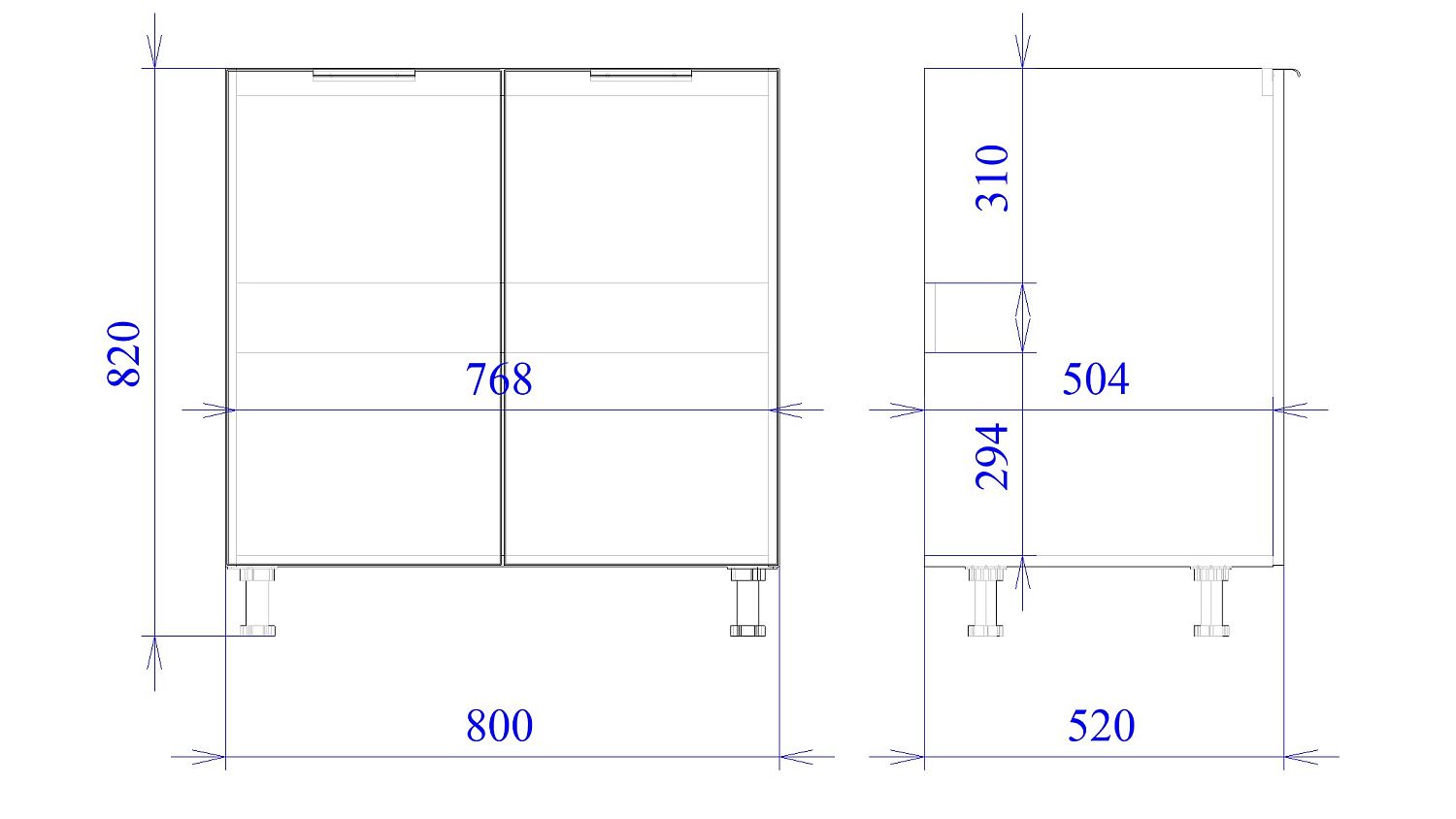 Стол под мойку СМ-80, Монза (800*520*820) Экокожа Бежевый, 23111