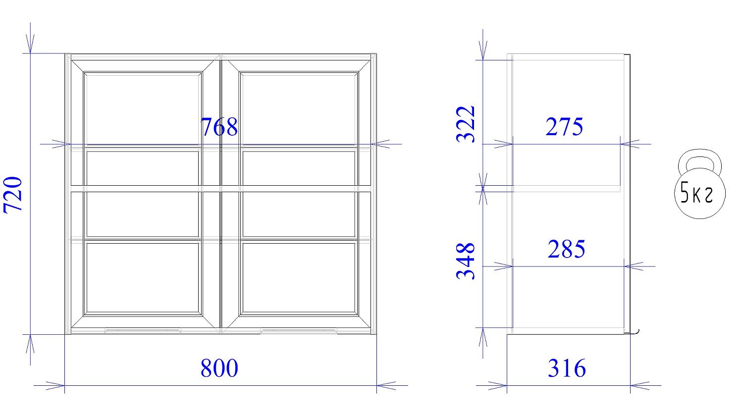 Шкаф  ШСТ-80, Ватель (800*316*720) Черный, 23355