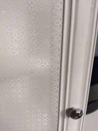 Пенал со стеклом new, Клер (746*458*2054) Сосна Андерсен, 31512