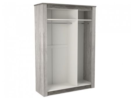 Шкаф 3-х дверный 2194, Денвер (1520*538*2194) Риббек серый, 11711