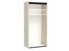 Шкаф М-1, 2-х дверный, Мале (900*530*2000) Дуб галифакс белый, 31207