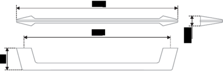 Мебельная ручка, RS180CP.4/192