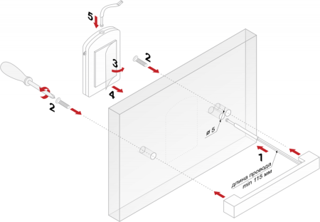 Мебельная ручка , RS302CP/WWL.4/192