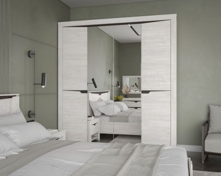 Шкаф 4-х дверный 2200 Prime, Гарда (1970*520*2200) Дуб Винтерберг, 12410