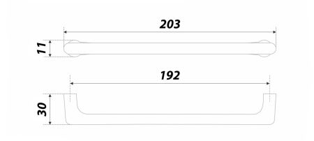 Мебельная ручка, RS290BN.4/192