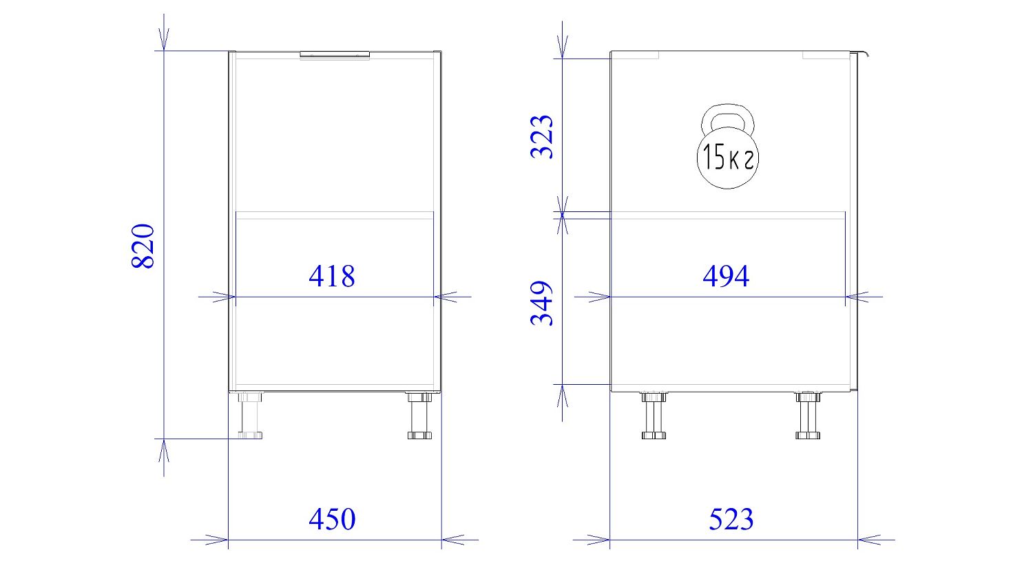 Стол С-45, Монза (450*523*820) Экокожа Бежевый, 23103
