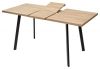 Стол ФИН 1200/1500*700 см Дуб Канзас/каркас черный, 464M05834