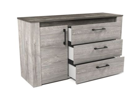 Комод, Денвер (1300*435*750) Риббек серый, 11703